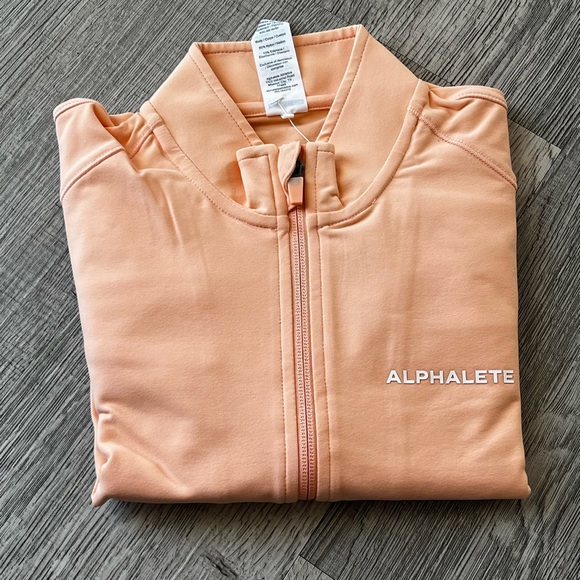 Alphalete trace jacket in peach - Picture 9 of 12